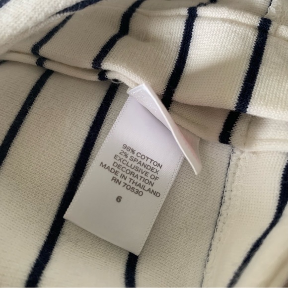 Janie and Jack Striped Classic Garden Dress w Pink Rosette - Picture 8 of 9